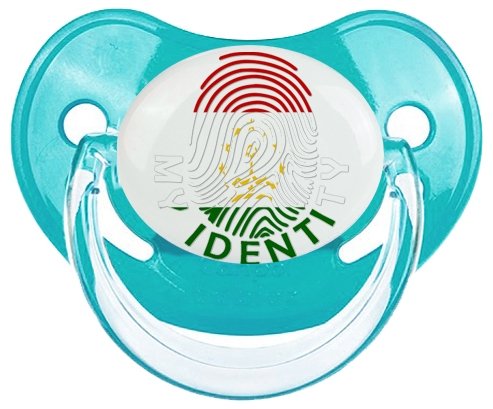 Empreinte My Identity Tadjikistan Sucette Physiologique Bleue classique