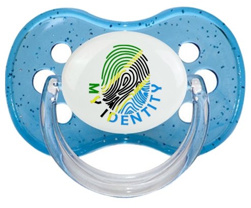 Empreinte My Identity Tanzanie Sucete Cerise Bleu à paillette