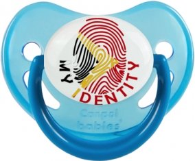 Empreinte My Identity Timor Leste Sucette Physiologique Bleue phosphorescente