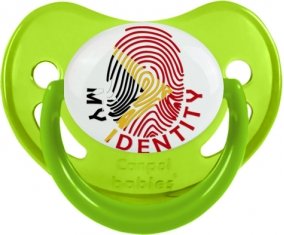 Empreinte My Identity Timor Leste Sucette Physiologique Vert phosphorescente