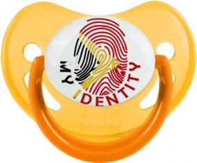 Empreinte My Identity Timor Leste Sucette Physiologique Jaune phosphorescente