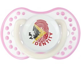 Empreinte My Identity Timor Leste Sucette LOVI Dynamic Blanc-rose phosphorescente