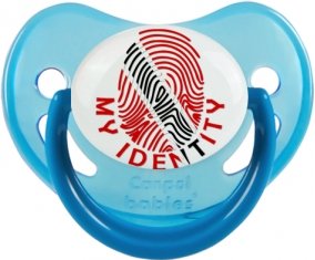 Empreinte My Identity Trinité-et-Tobago Sucette Physiologique Bleue phosphorescente