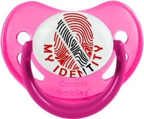 Empreinte My Identity Trinité-et-Tobago Sucette Physiologique Rose phosphorescente