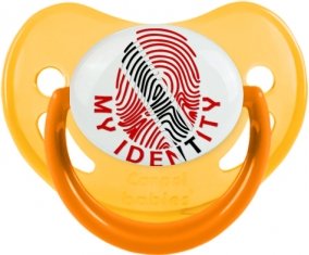 Empreinte My Identity Trinité-et-Tobago Sucette Physiologique Jaune phosphorescente