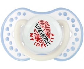 Empreinte My Identity Trinité-et-Tobago Sucette LOVI Dynamic Blanc-cyan classique