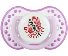 Empreinte My Identity Trinité-et-Tobago Sucette LOVI Dynamic Blanc-mauve classique