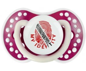 Empreinte My Identity Trinité-et-Tobago Sucette LOVI Dynamic Fuchsia phosphorescente
