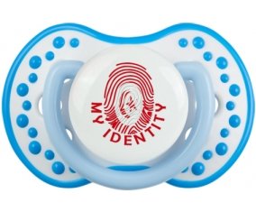 Empreinte My Identity Tunisie Sucette LOVI Dynamic Blanc-bleu phosphorescente