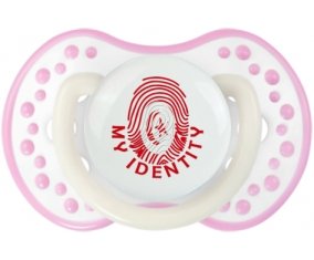 Empreinte My Identity Tunisie Sucette LOVI Dynamic Blanc-rose phosphorescente