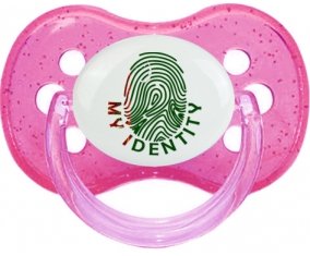 Empreinte My Identity Turkménistan Sucette Cerise Rose à paillette