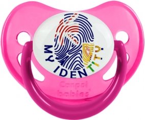 Empreinte My Identity Îles Turques-et-Caïques Sucette Physiologique Rose phosphorescente