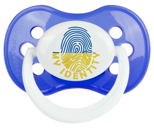 Empreinte My Identity Ukraine Sucette Anatomique Bleu classique