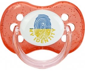 Empreinte My Identity Ukraine Sucette Cerise Rouge à paillette