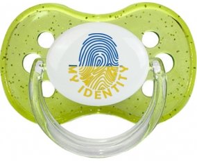 Empreinte My Identity Ukraine Sucette Cerise Vert à paillette