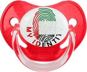 Empreinte My Identity Emirats Arabes Unis Sucette Physiologique Rouge à paillette