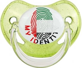 Empreinte My Identity Emirats Arabes Unis Sucette Physiologique Vert à paillette