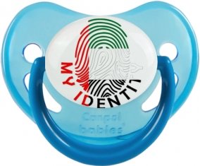 Empreinte My Identity Emirats Arabes Unis Sucette Physiologique Bleue phosphorescente