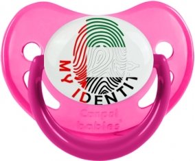 Empreinte My Identity Emirats Arabes Unis Sucette Physiologique Rose phosphorescente