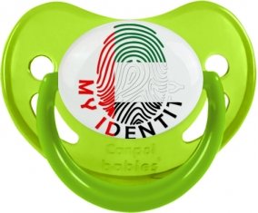 Empreinte My Identity Emirats Arabes Unis Sucette Physiologique Vert phosphorescente