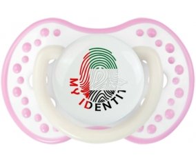Empreinte My Identity Emirats Arabes Unis Sucette LOVI Dynamic Blanc-rose phosphorescente