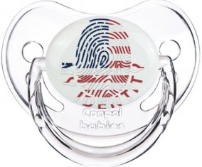 Empreinte My Identity Les États-Unis d'Amérique Tétine Physiologique Transparent classique