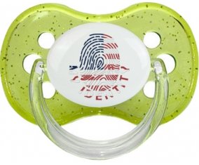 Empreinte My Identity Les États-Unis d'Amérique Sucete Cerise Vert à paillette