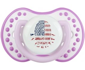 Empreinte My Identity États-Unis des îles mineures éloignées Tétine LOVI Dynamic Blanc-mauve classique