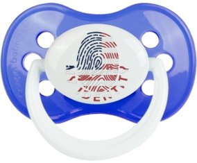 Empreinte My Identity États-Unis des îles mineures éloignées Sucette Anatomique Bleu classique