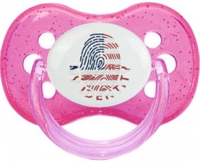 Empreinte My Identity États-Unis des îles mineures éloignées Sucette Cerise Rose à paillette