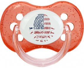 Empreinte My Identity États-Unis des îles mineures éloignées Sucette Cerise Rouge à paillette