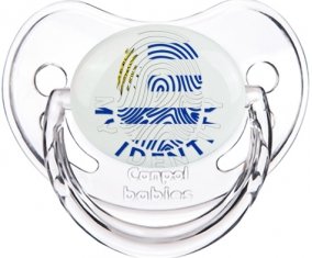 Empreinte My Identity Uruguay Sucette Physiologique Transparent classique