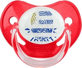 Empreinte My Identity Uruguay Sucette Physiologique Rouge à paillette