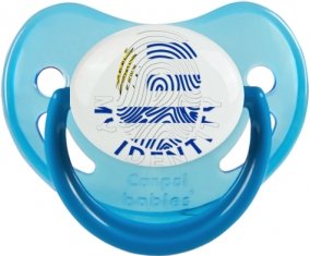 Empreinte My Identity Uruguay Sucette Physiologique Bleue phosphorescente
