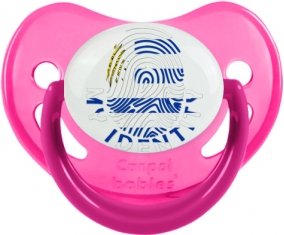 Empreinte My Identity Uruguay Sucette Physiologique Rose phosphorescente