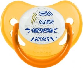 Empreinte My Identity Uruguay Sucette Physiologique Jaune phosphorescente