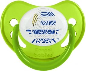 Empreinte My Identity Uruguay Sucette Physiologique Vert phosphorescente