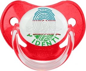 Empreinte My Identity Ouzbékistan Sucette Physiologique Rouge à paillette