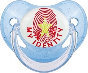 Empreinte My Identity Vietnam Sucette Physiologique Bleue à paillette