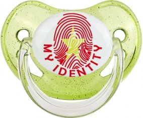 Empreinte My Identity Vietnam Sucette Physiologique Vert à paillette