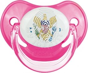 Empreinte My Identity Îles Vierges britanniques Tétine Physiologique Rose classique
