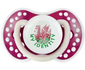 Empreinte My Identity Pays de Galles Tétine LOVI Dynamic Fuchsia phosphorescente
