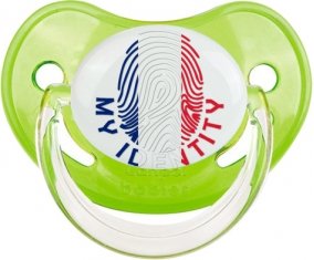 Empreinte My Identity Wallis et Futuna Sucette Physiologique Vert classique