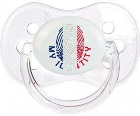 Empreinte My Identity Wallis et Futuna Sucette Cerise Transparent classique