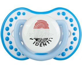 Empreinte My Identity Yémen Sucette LOVI Dynamic Blanc-bleu phosphorescente