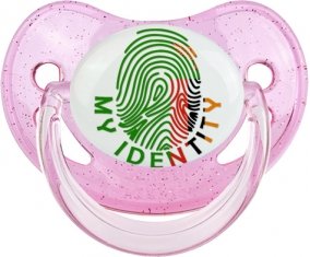 Empreinte My Identity Zambie Tétine Physiologique Rose à paillette