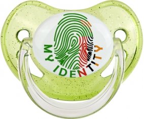 Empreinte My Identity Zambie Tétine Physiologique Vert à paillette