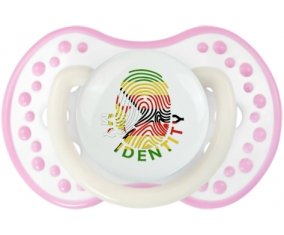 Empreinte My Identity Zimbabwe Tétine LOVI Dynamic Blanc-rose phosphorescente