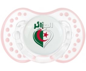Algérie en arabe + cœur Sucette LOVI Dynamic Retro-blanc-rose-tendre classique