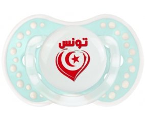 Tunisie en arabe + cœur Sucette LOVI Dynamic Retro-turquoise-lagon classique